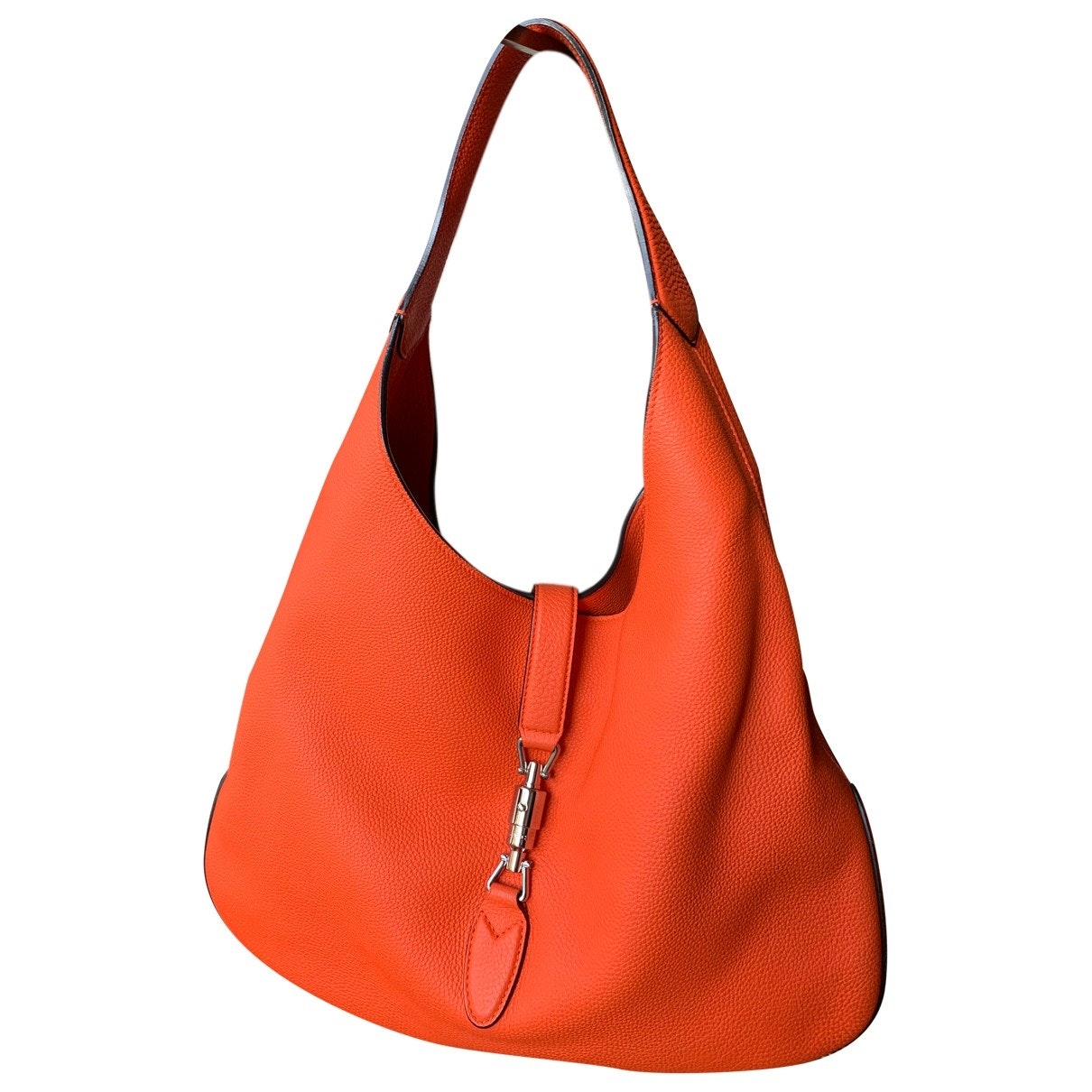 Gucci jackie orange leather handbag