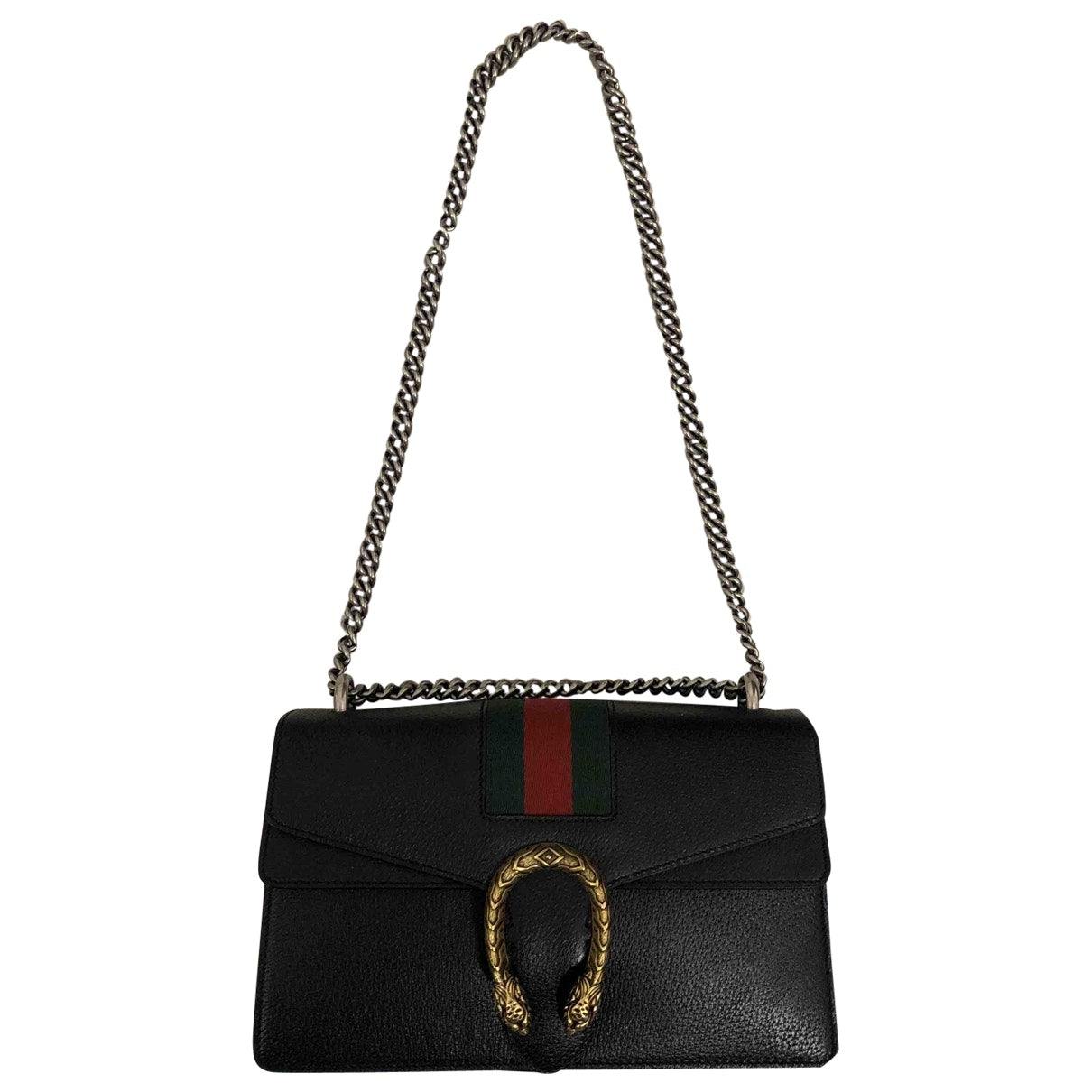 Gucci dionysus black leather handbag