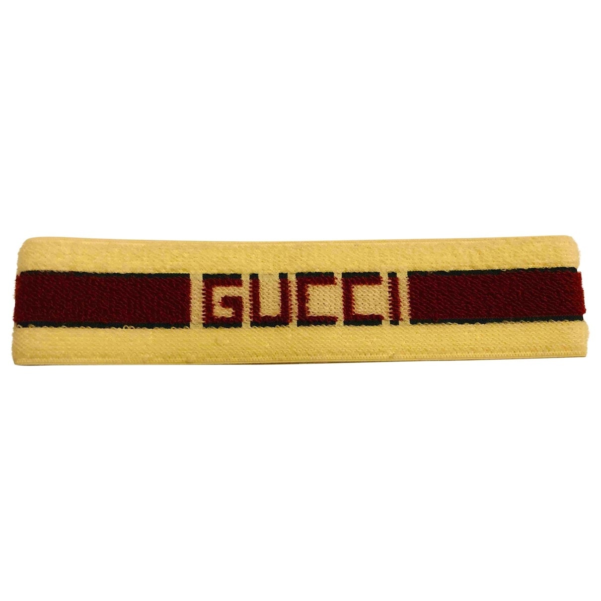 Gucci ecru metal hair accessories