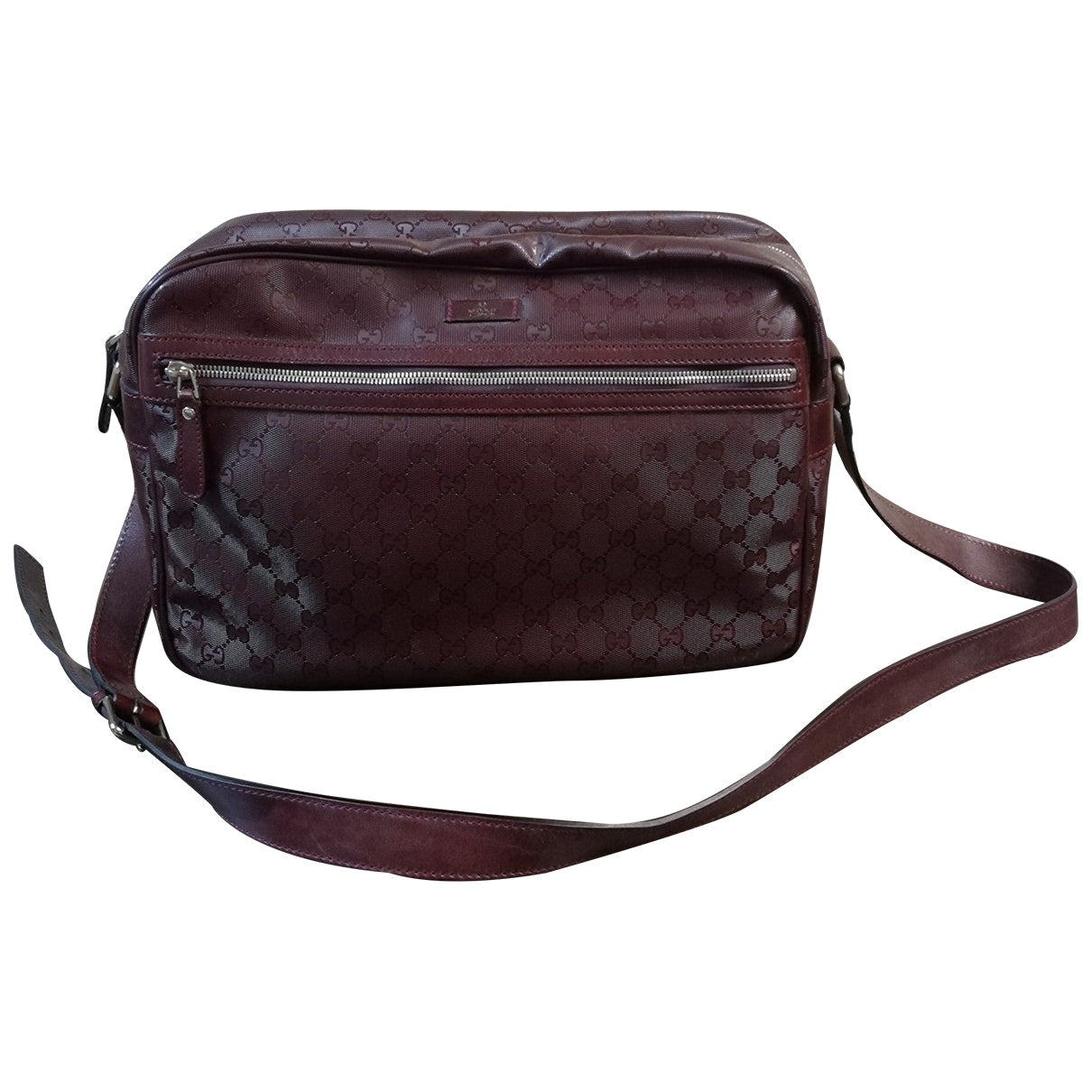 Gucci burgundy cloth bag