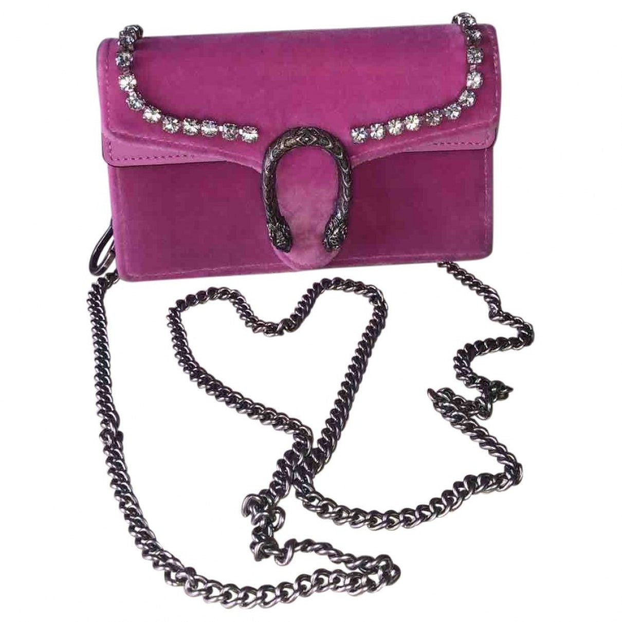Gucci dionysus pink velvet handbag