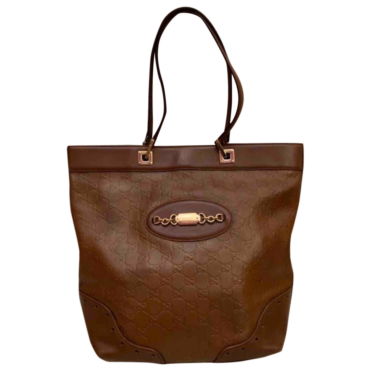 Gucci brown leather handbag