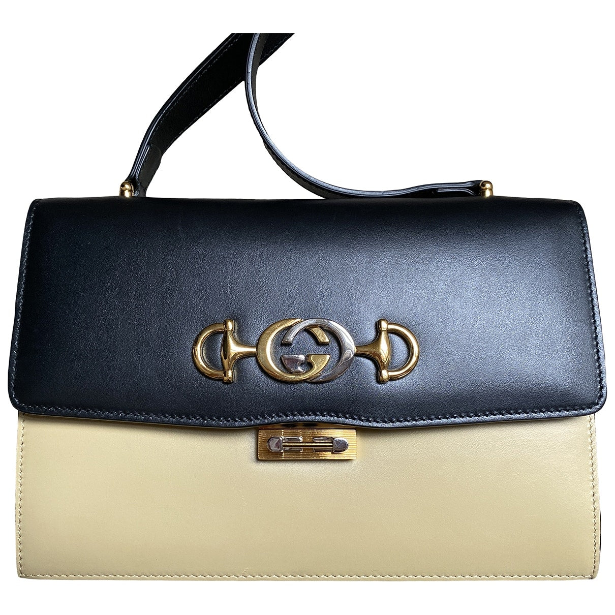 Gucci zumi beige leather handbag