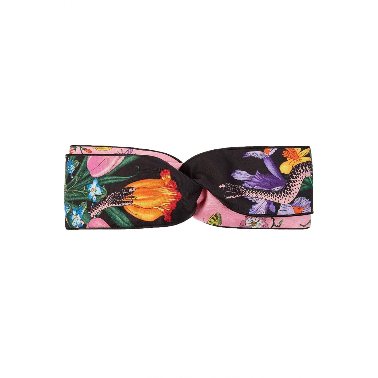 Gucci multicolour silk hair accessories