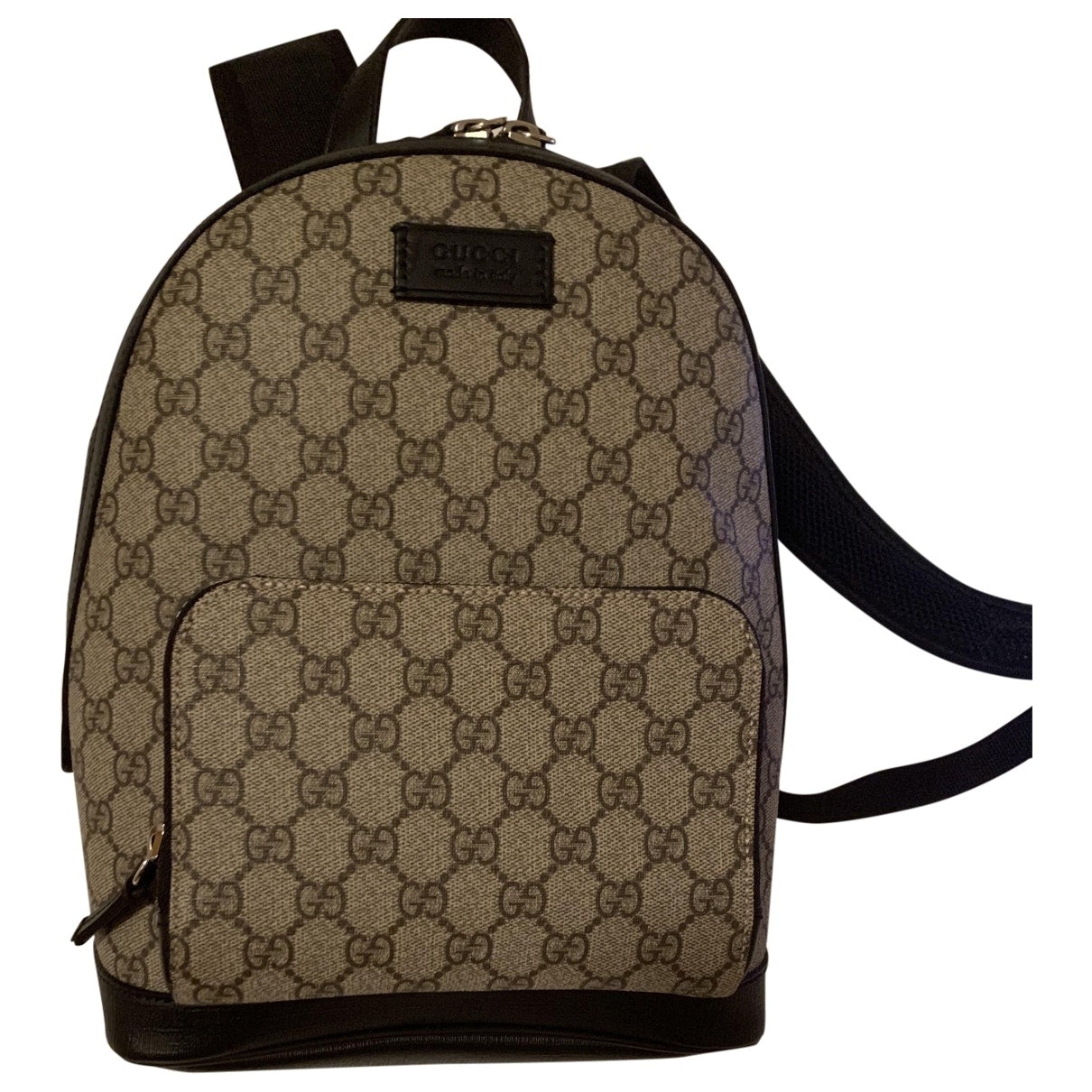 Gucci beige cloth backpacks