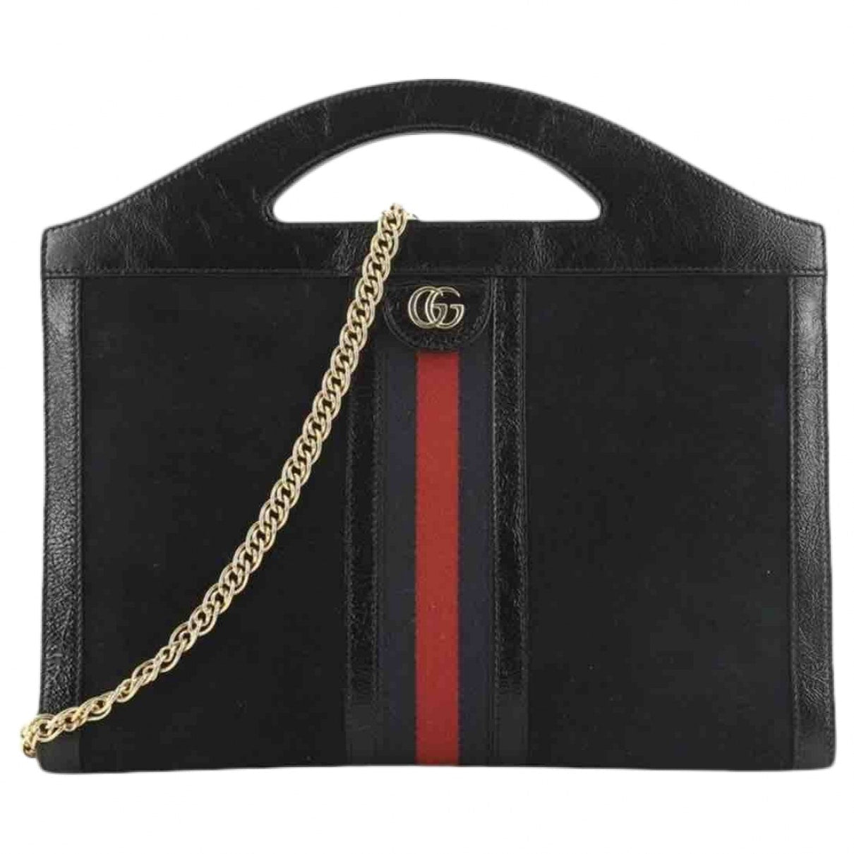 Gucci ophidia navy suede clutch bag