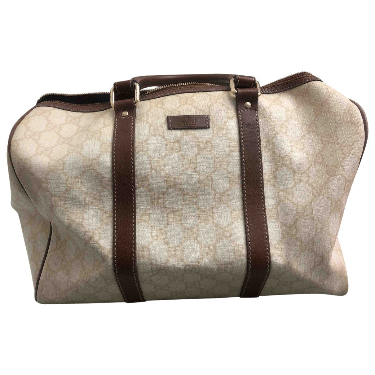 Gucci boston beige leather handbag