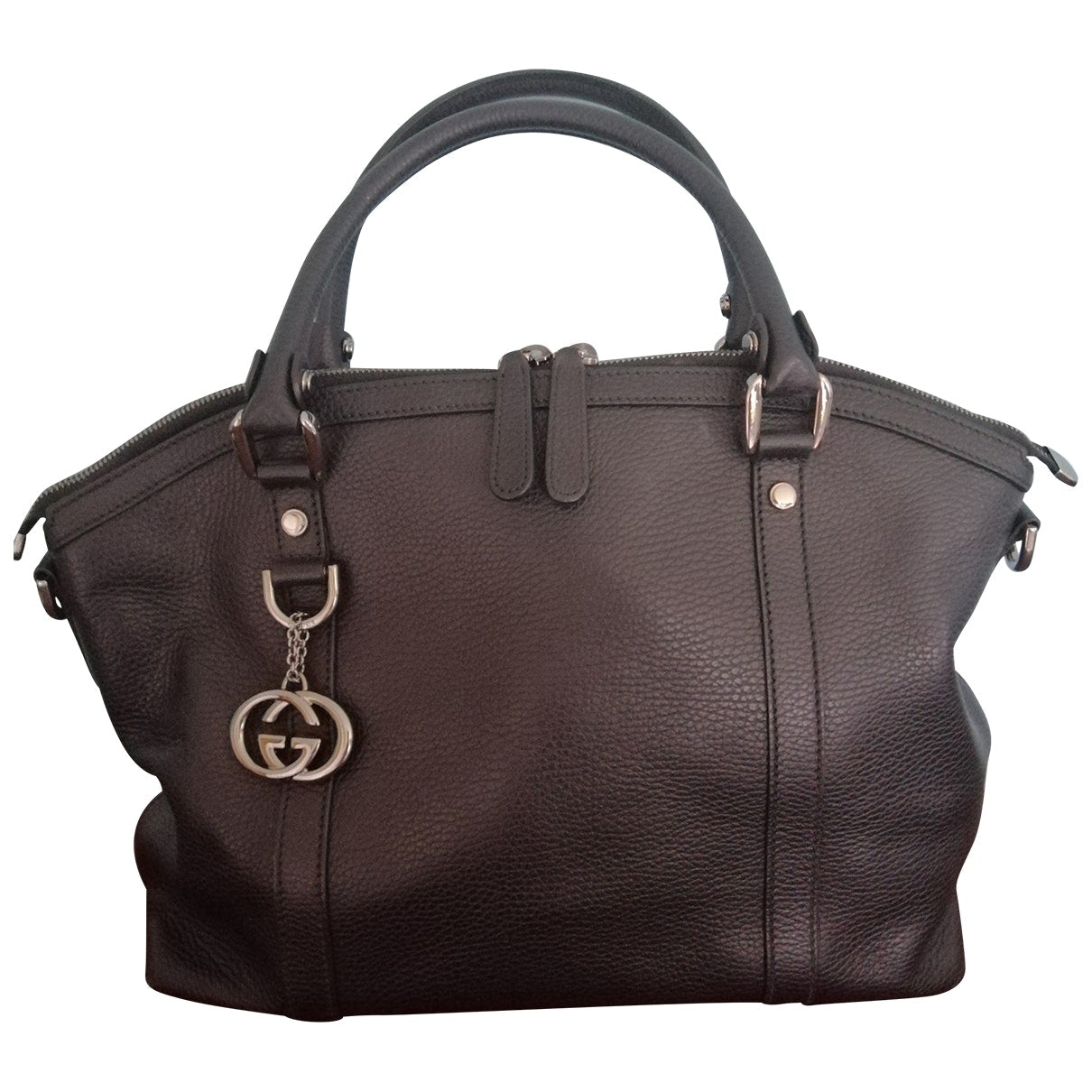 Gucci black leather handbag