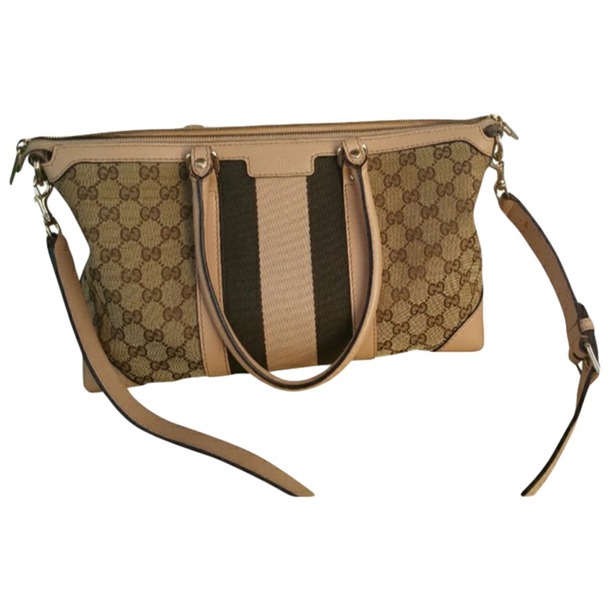 Gucci beige cloth handbag