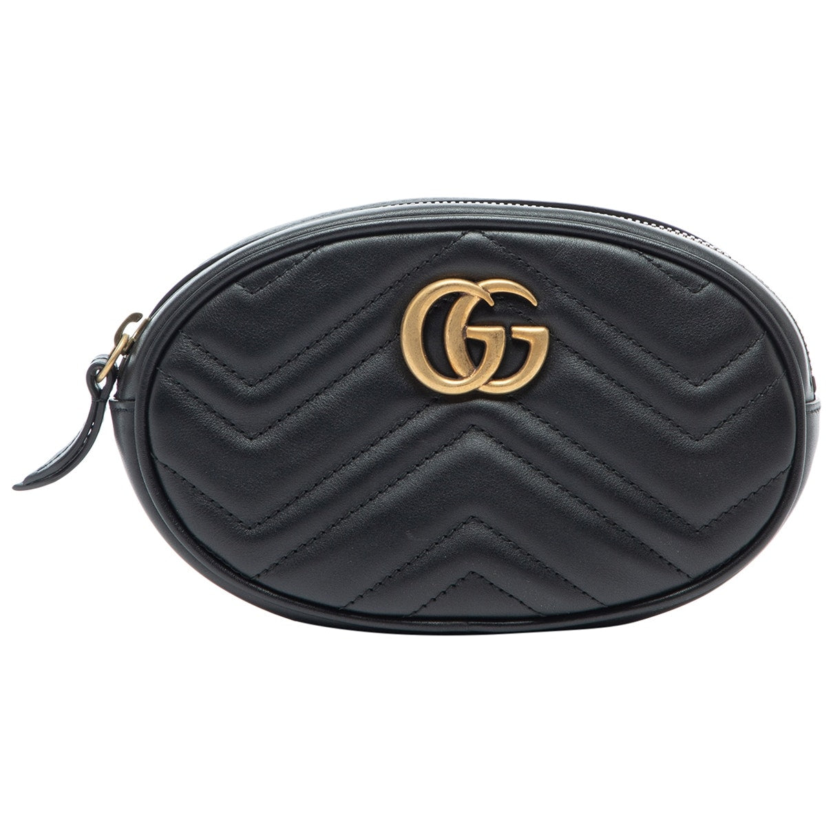 Gucci marmont black leather handbag