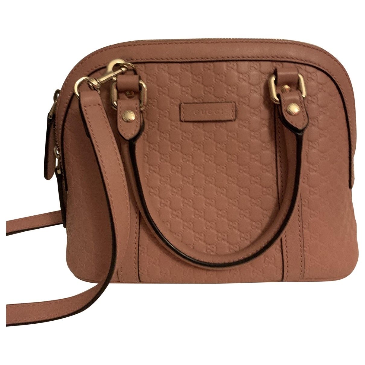 Gucci dôme pink leather handbag
