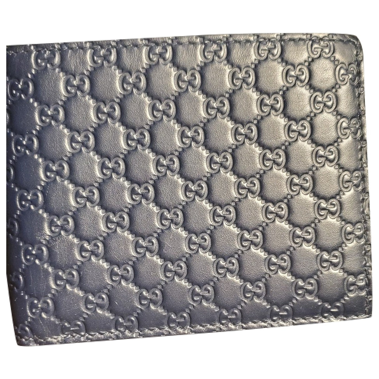 Gucci navy leather case