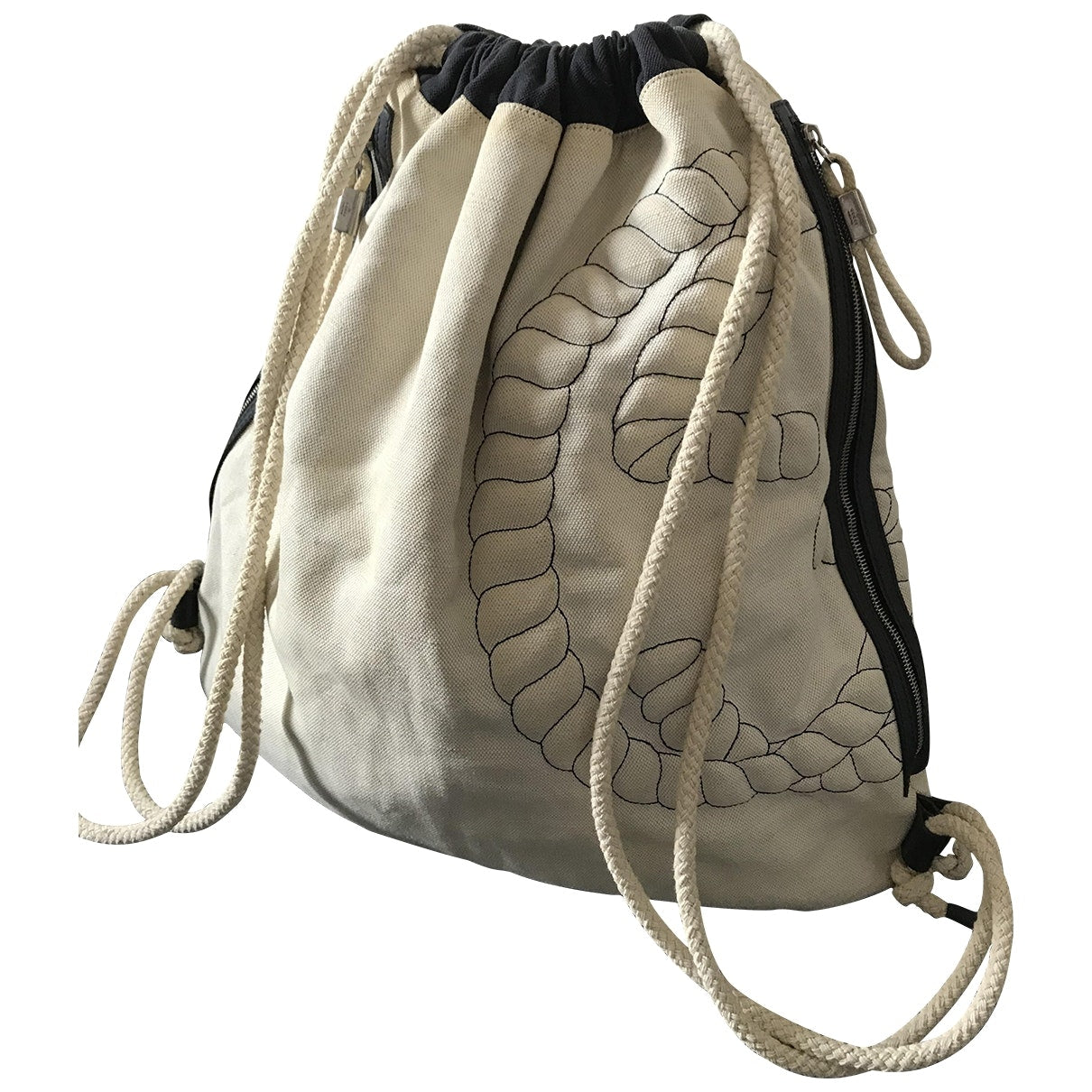 Gucci beige cotton backpacks