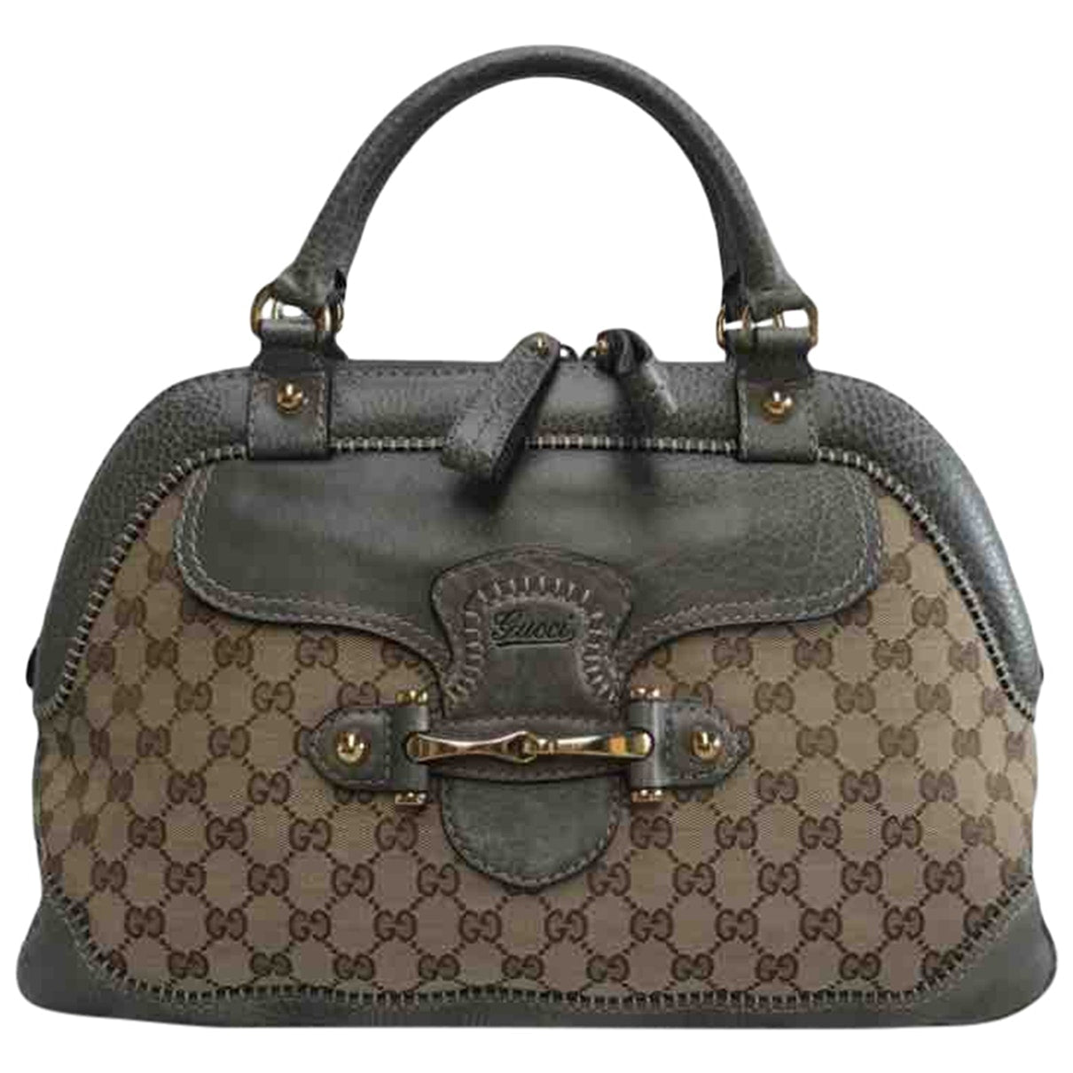 Gucci grey cloth handbag