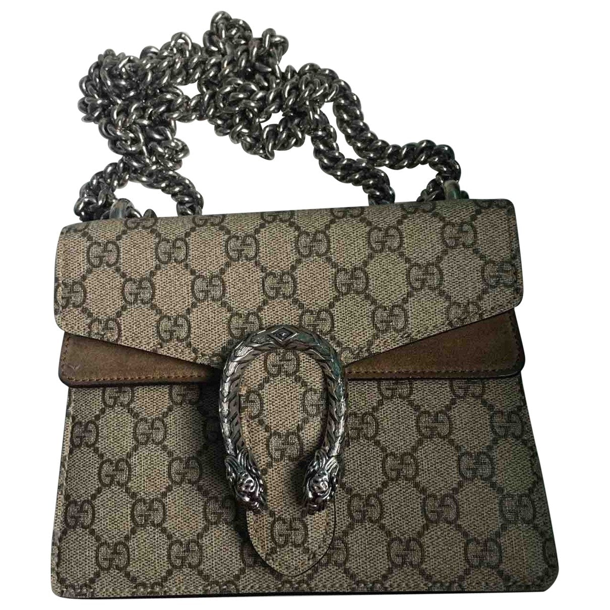 Gucci dionysus beige leather handbag