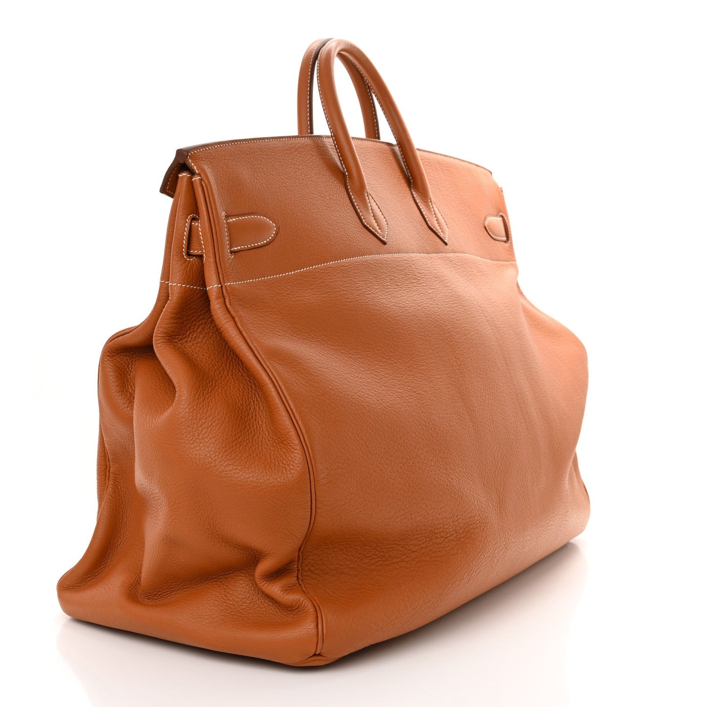 Hermes Taurillon Clemence Hac Travel Birkin Travel Bag Gold