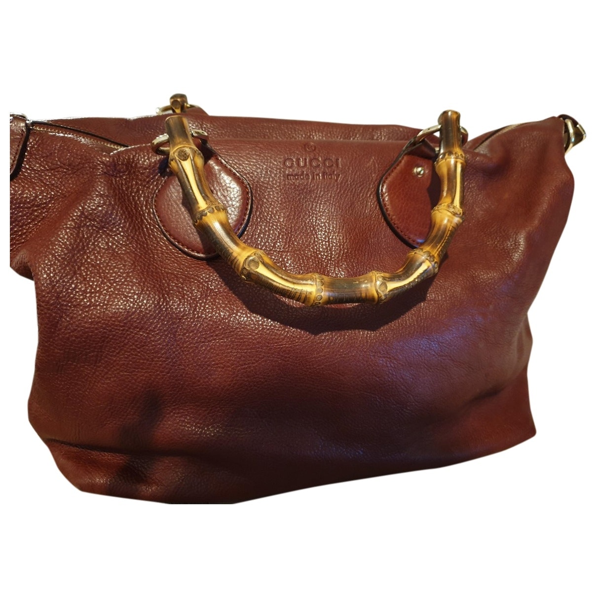 Gucci brown leather handbag