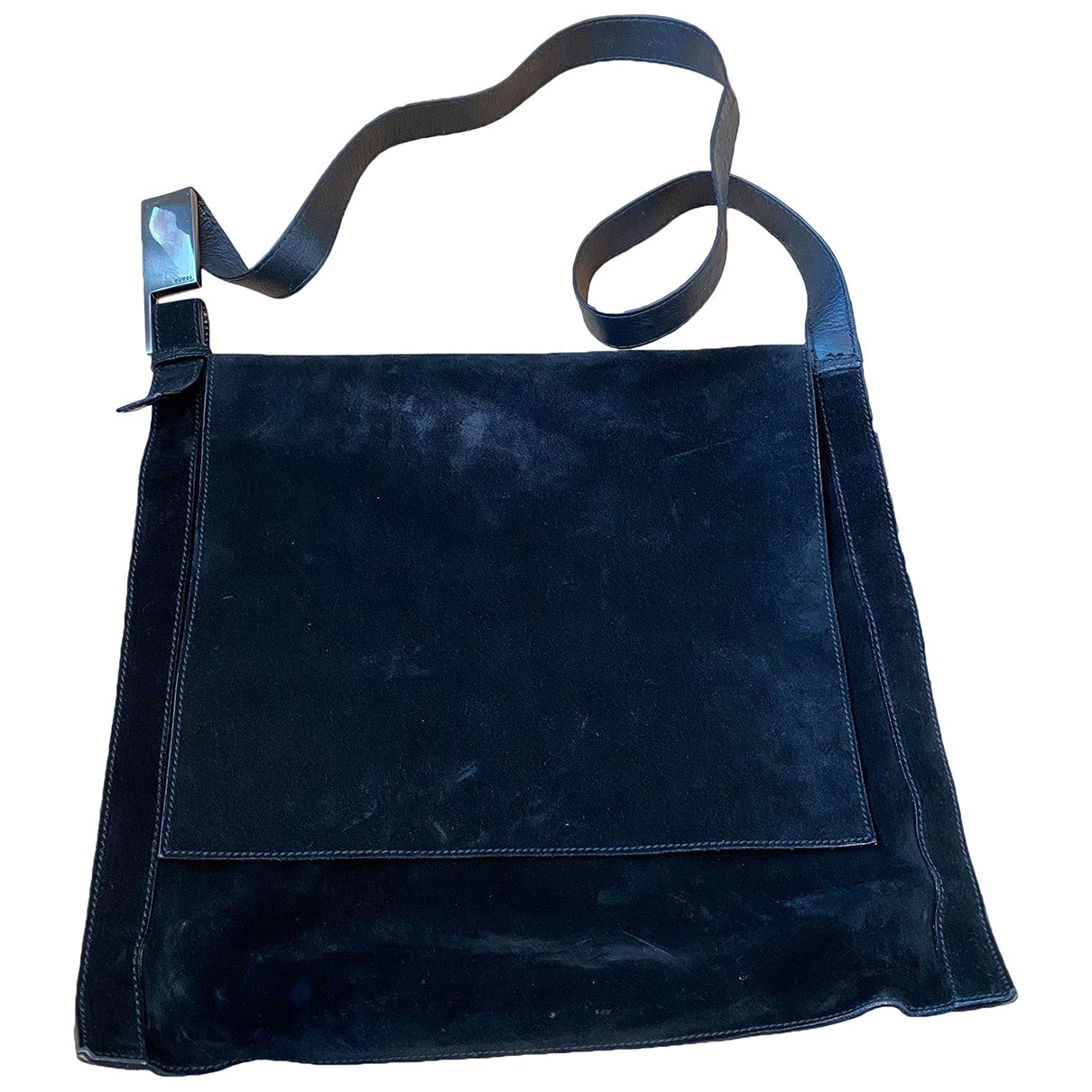 Gucci black suede handbag