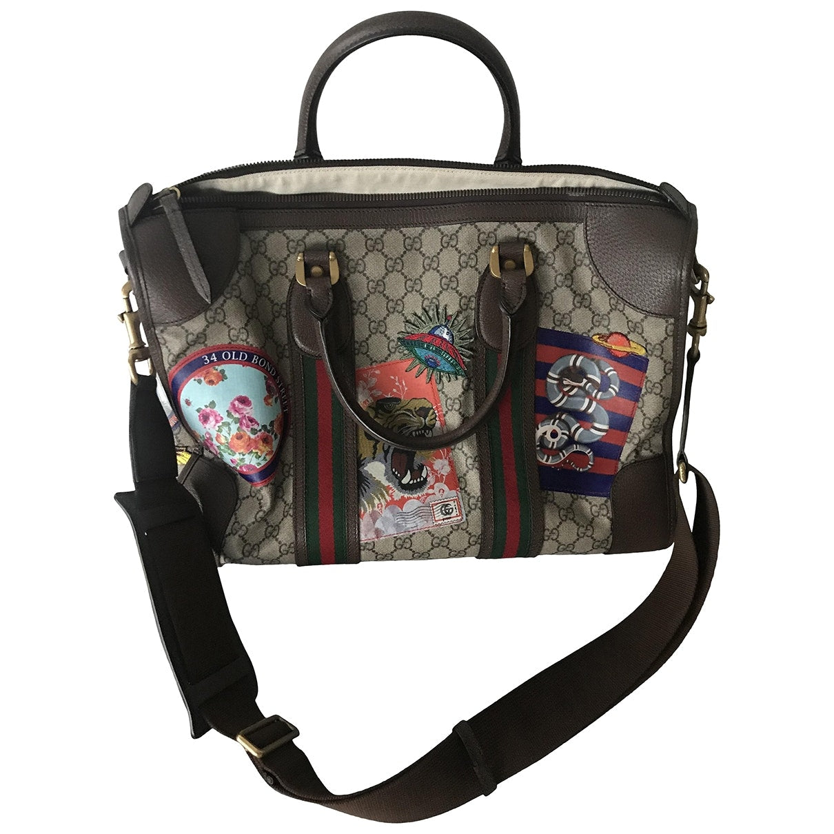 Gucci beige cloth handbag