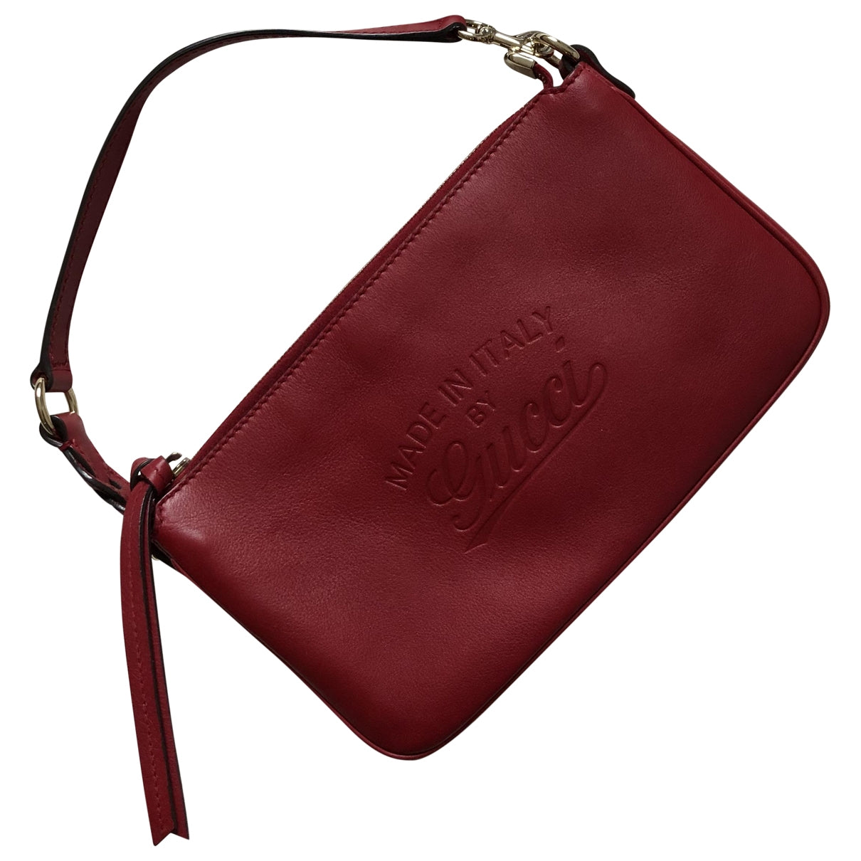 Gucci burgundy leather handbag
