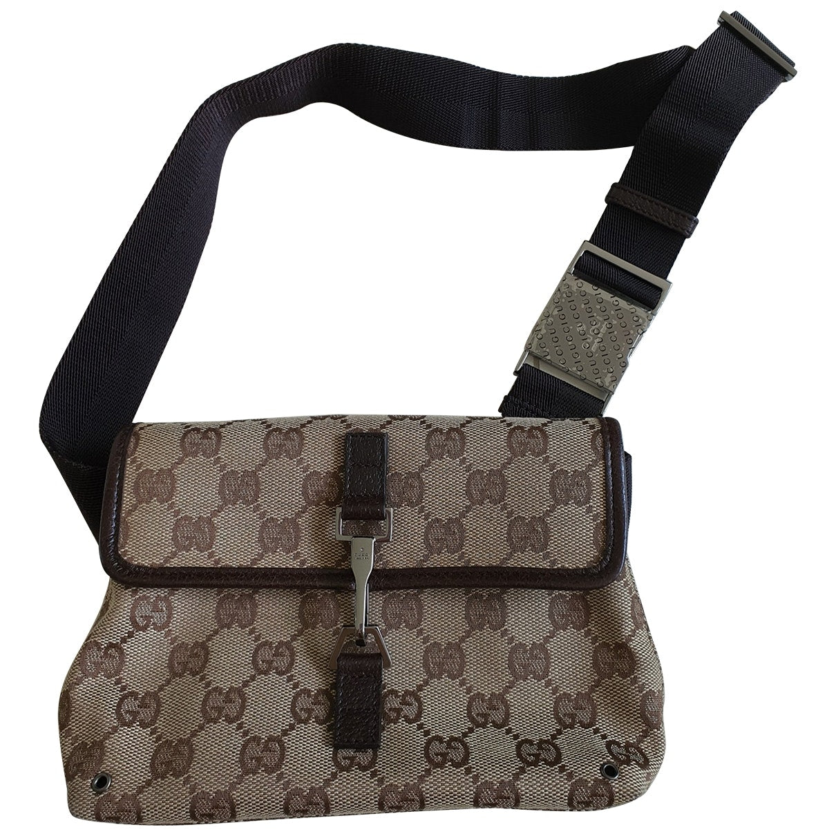 Gucci beige cloth clutch bag