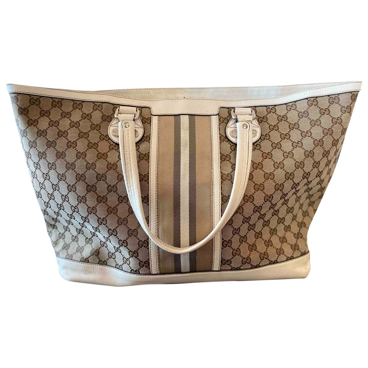 Gucci beige cloth handbag