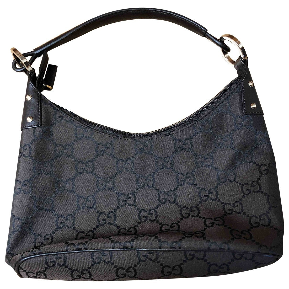 Gucci brown cloth handbag