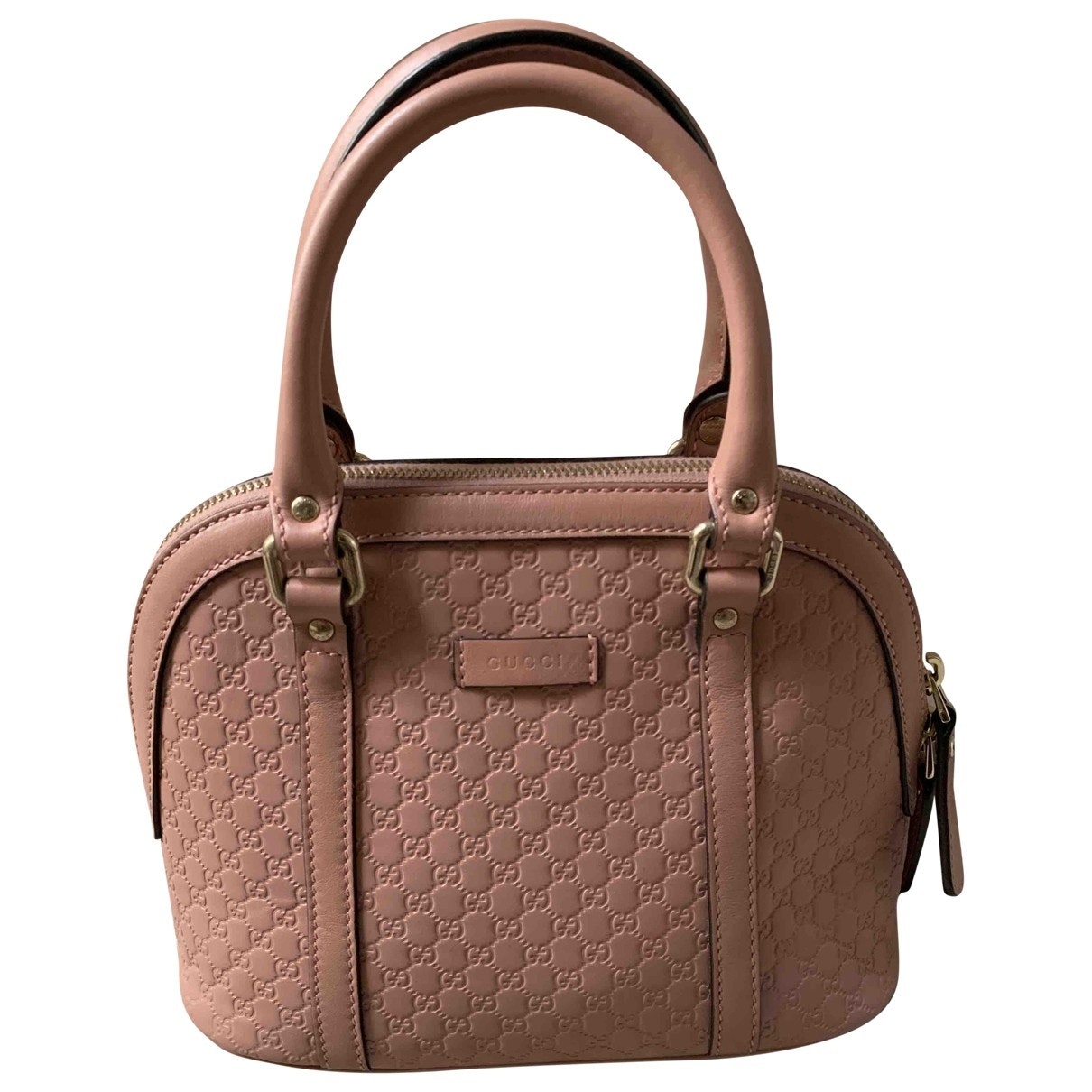 Gucci dôme pink leather handbag
