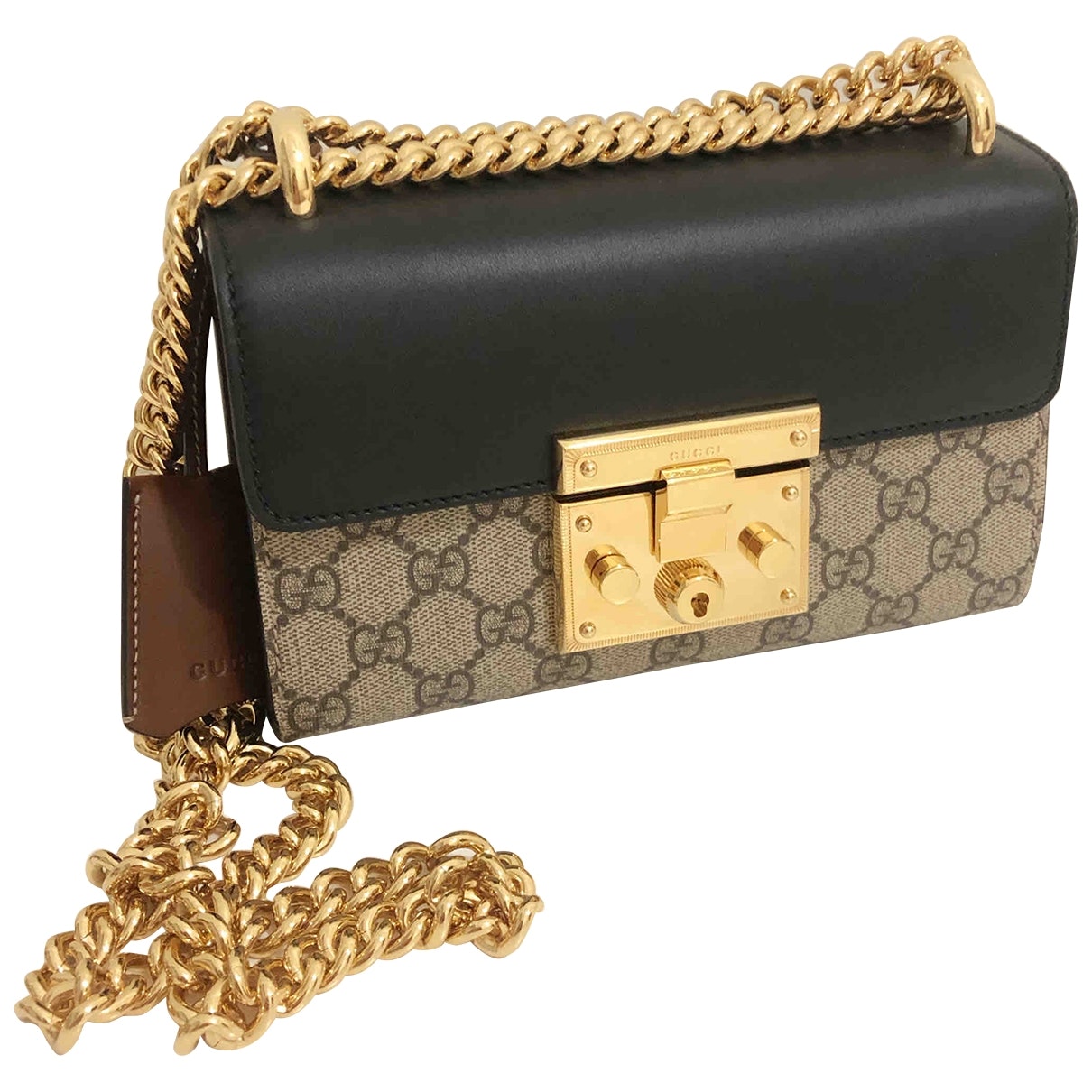 Gucci padlock cloth handbag