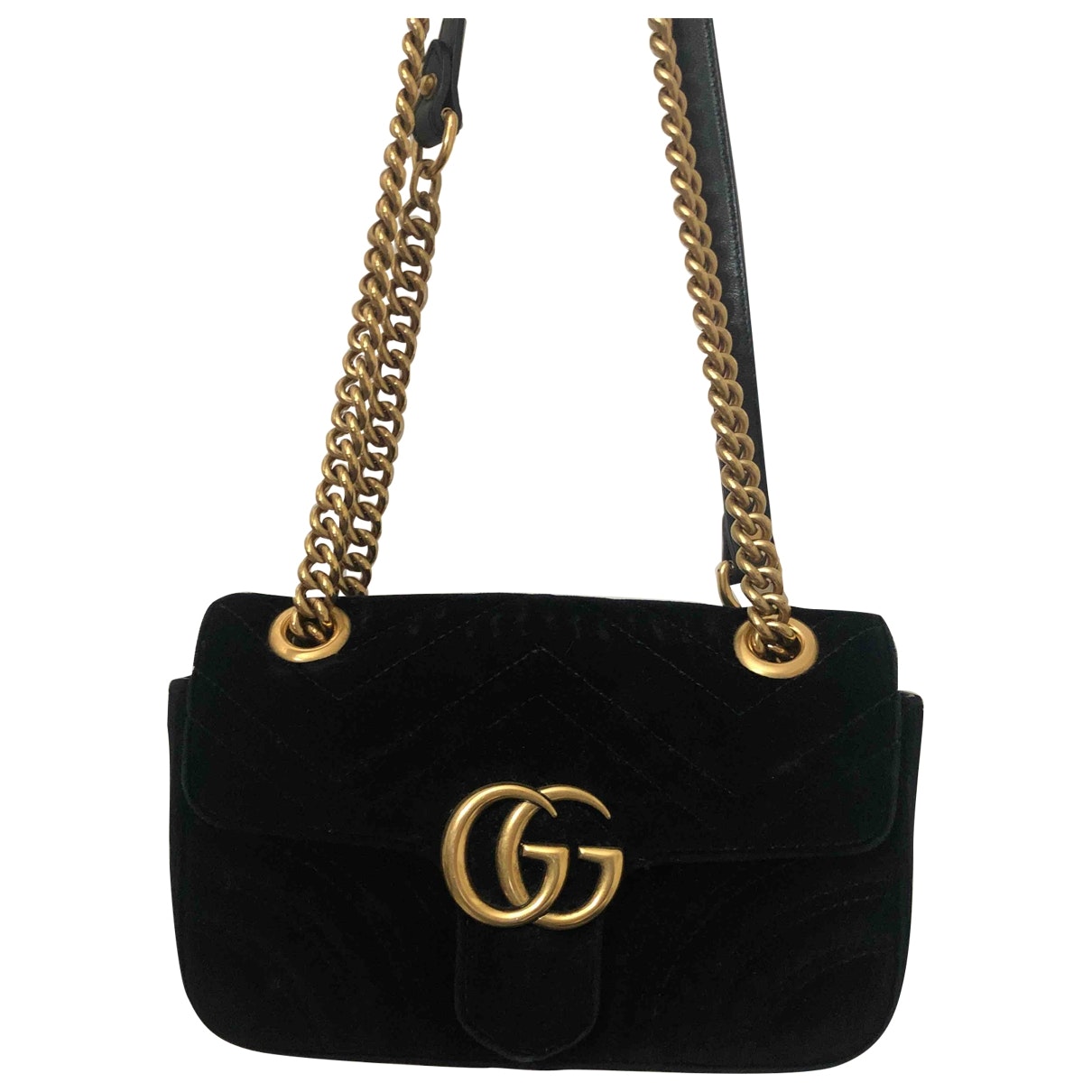 Gucci dionysus black velvet handbag
