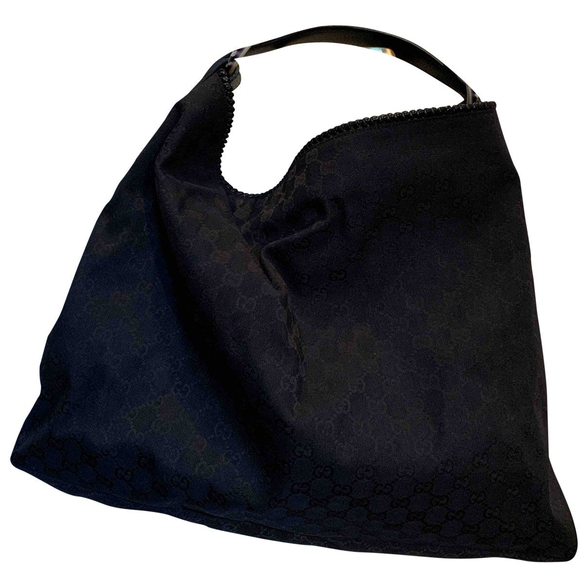 Gucci hobo black cloth handbag