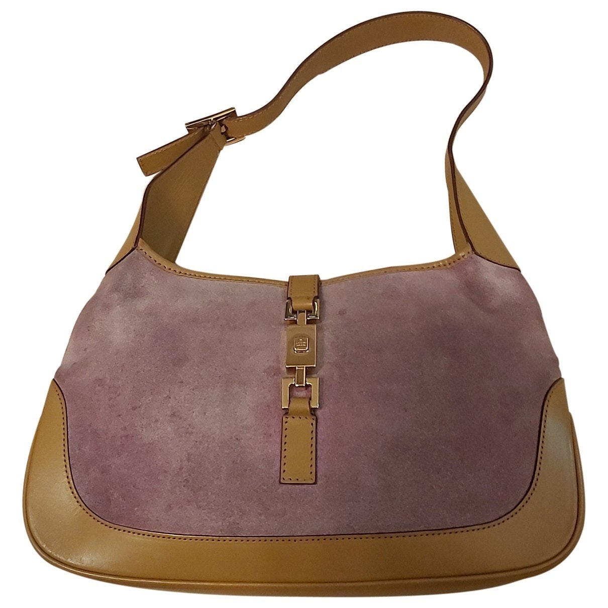 Gucci jackie purple suede handbag