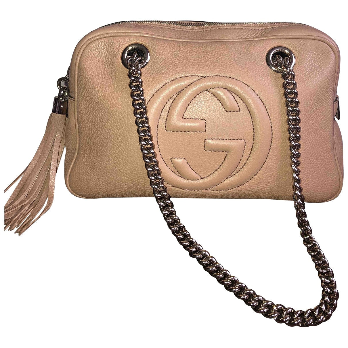 Gucci soho beige leather handbag