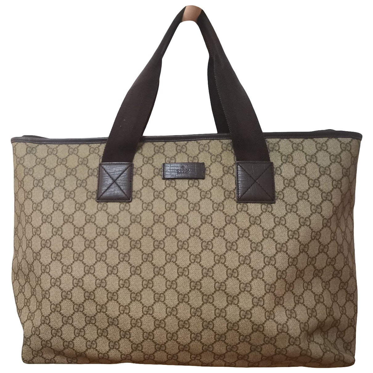 Gucci beige cloth handbag