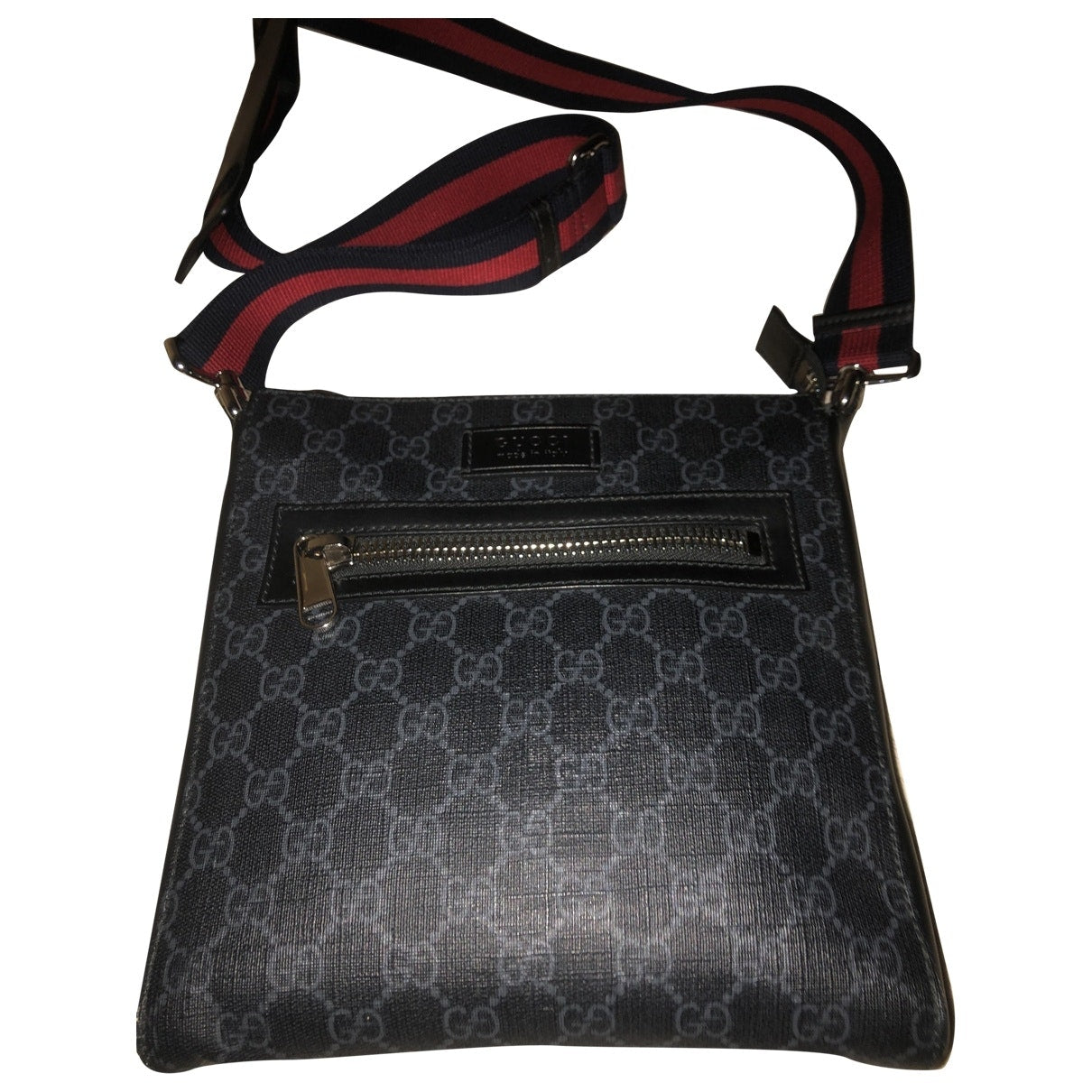Gucci anthracite cloth bag