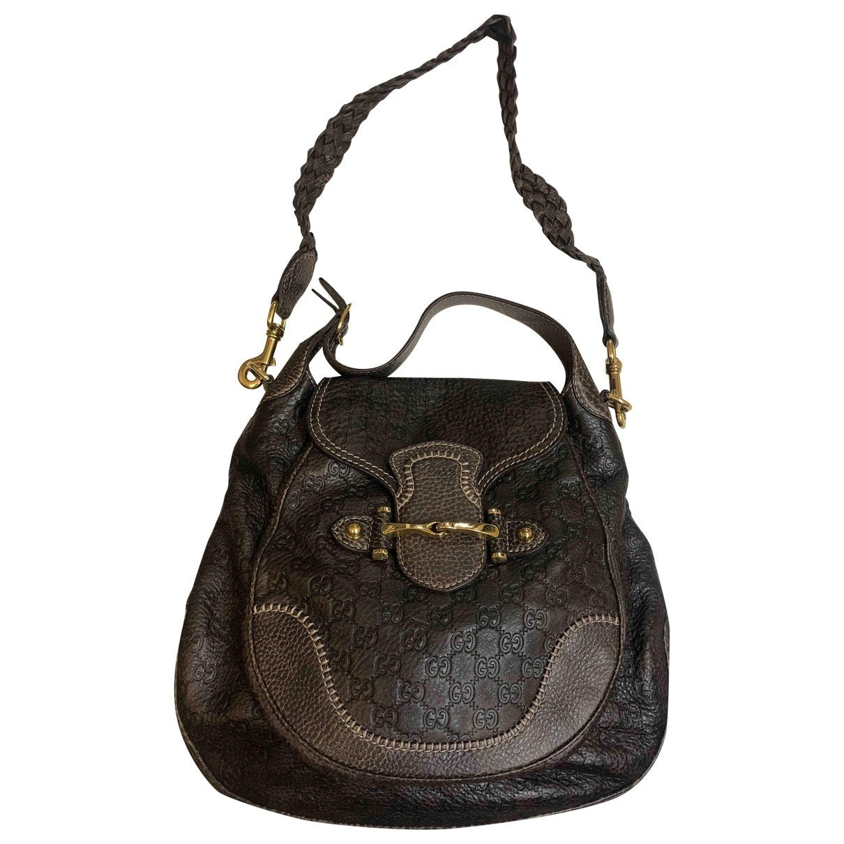 Gucci brown leather handbag