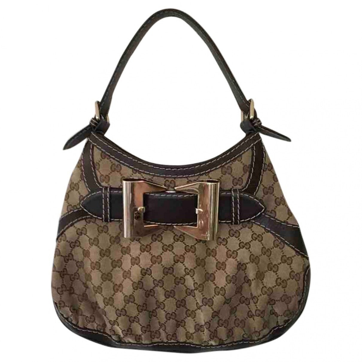 Gucci beige cloth handbag