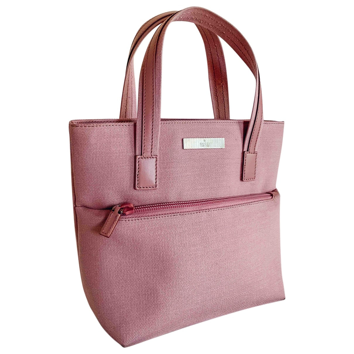 Gucci pink cloth handbag
