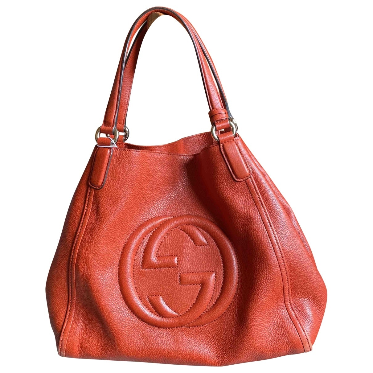 Gucci soho orange leather handbag