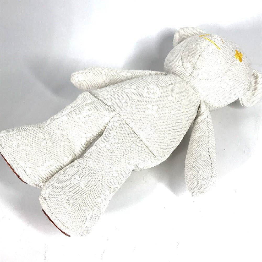 Louis Vuitton Plush Doll interior bear Cotton Beige Handbag