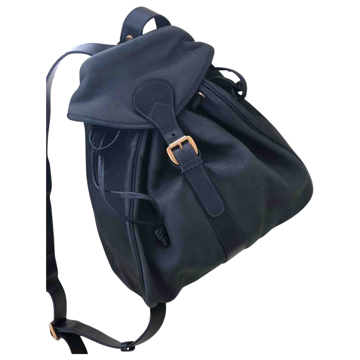 Gucci blue leather backpacks