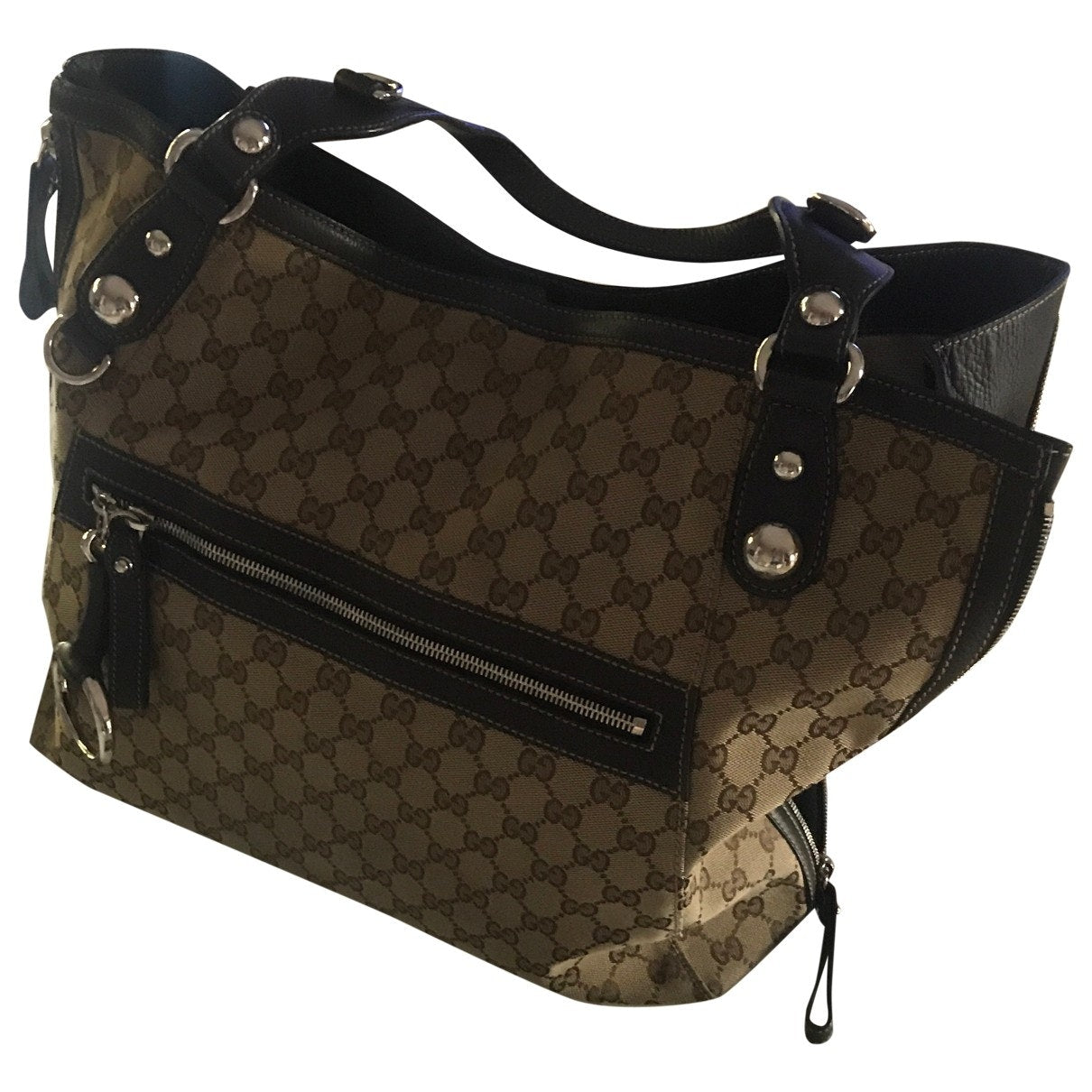 Gucci beige cloth handbag