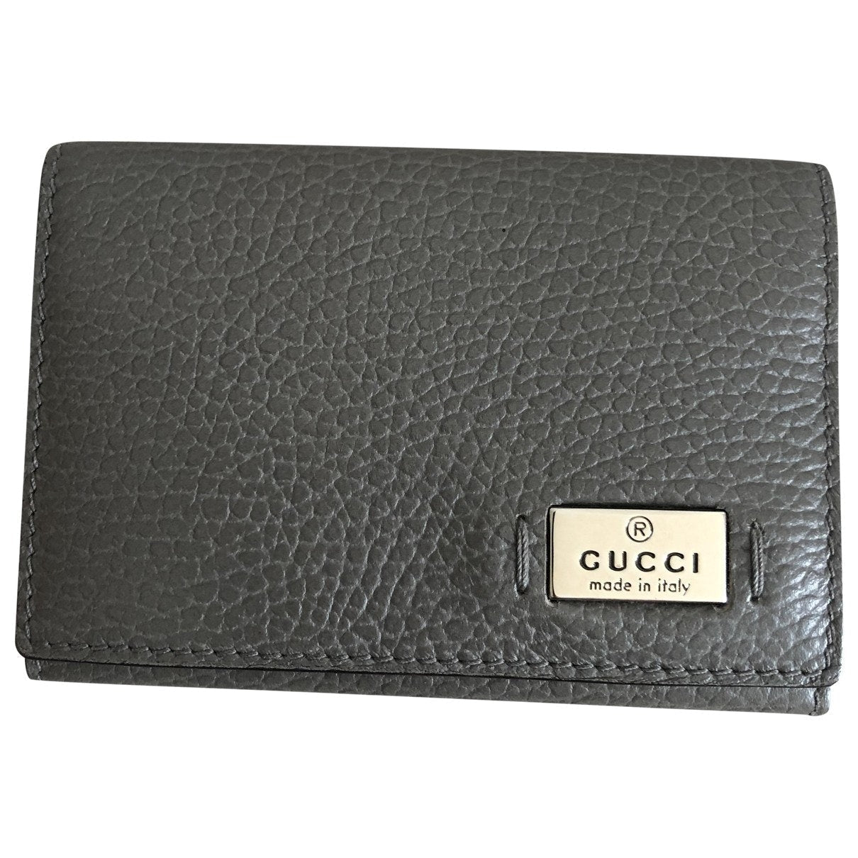 Gucci grey leather case