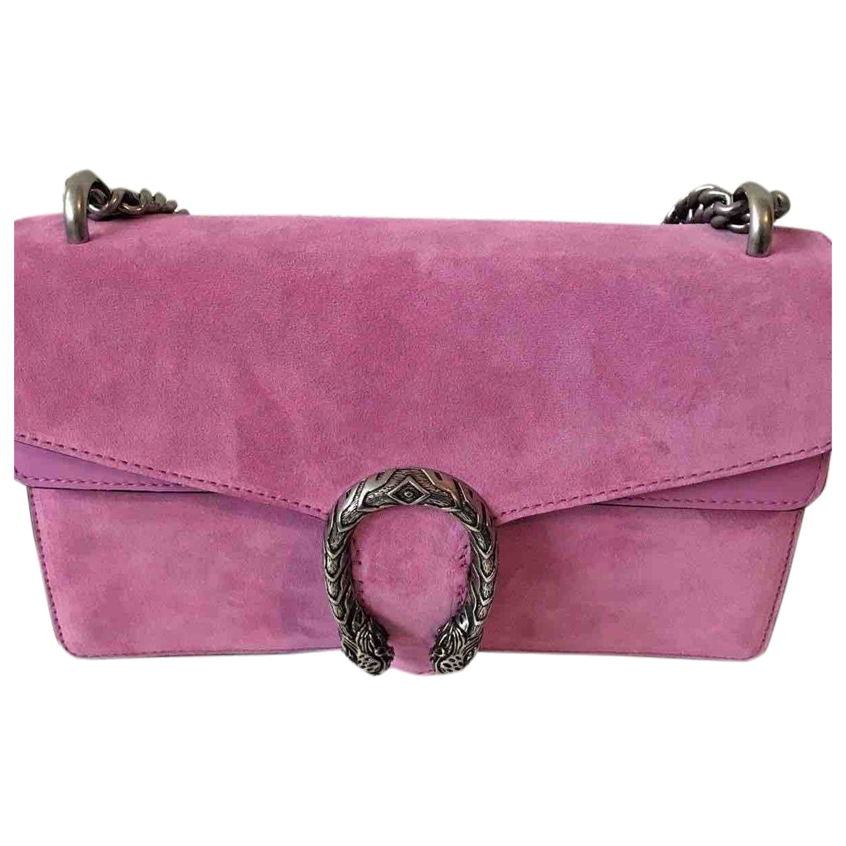 Gucci dionysus pink suede handbag