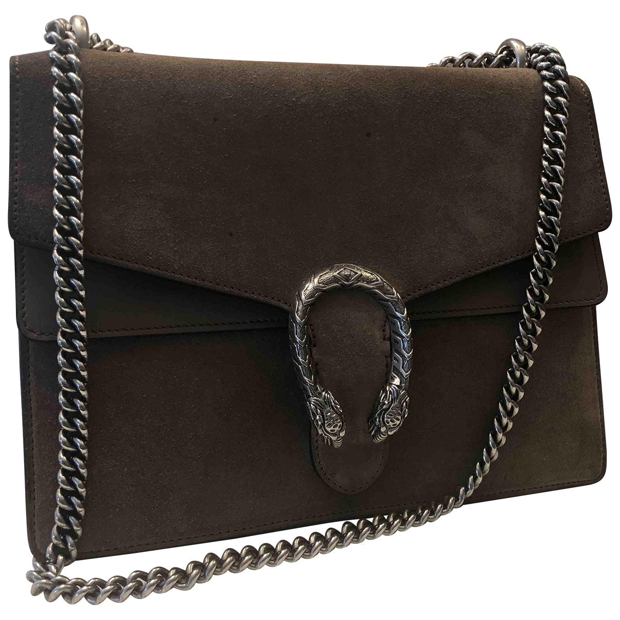 Gucci dionysus brown suede handbag