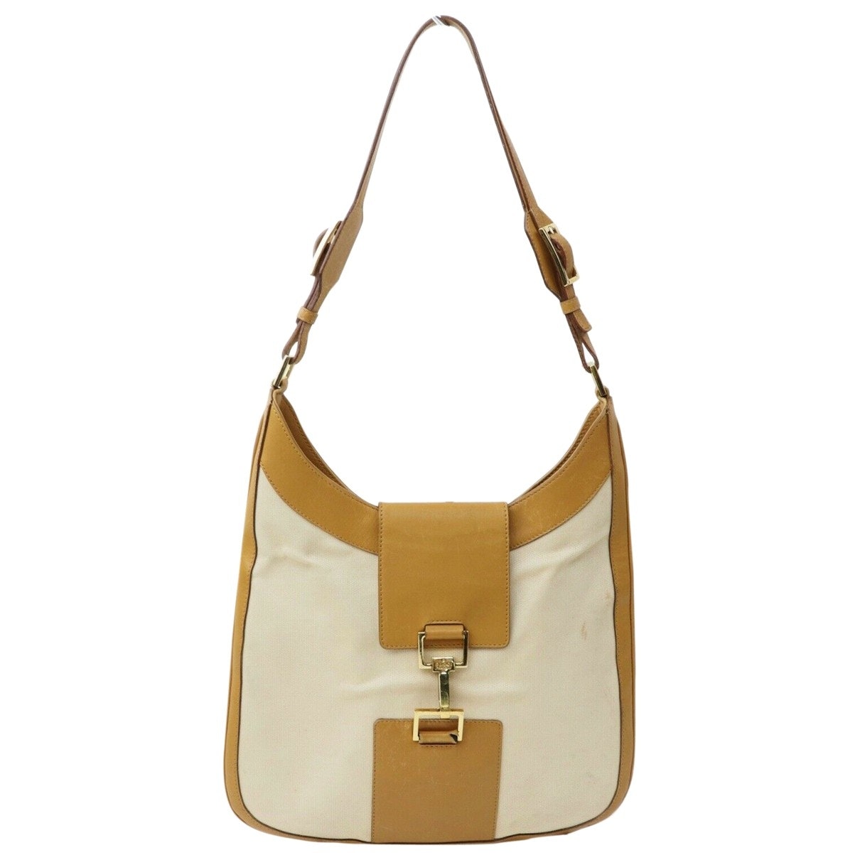 Gucci brown cloth handbag