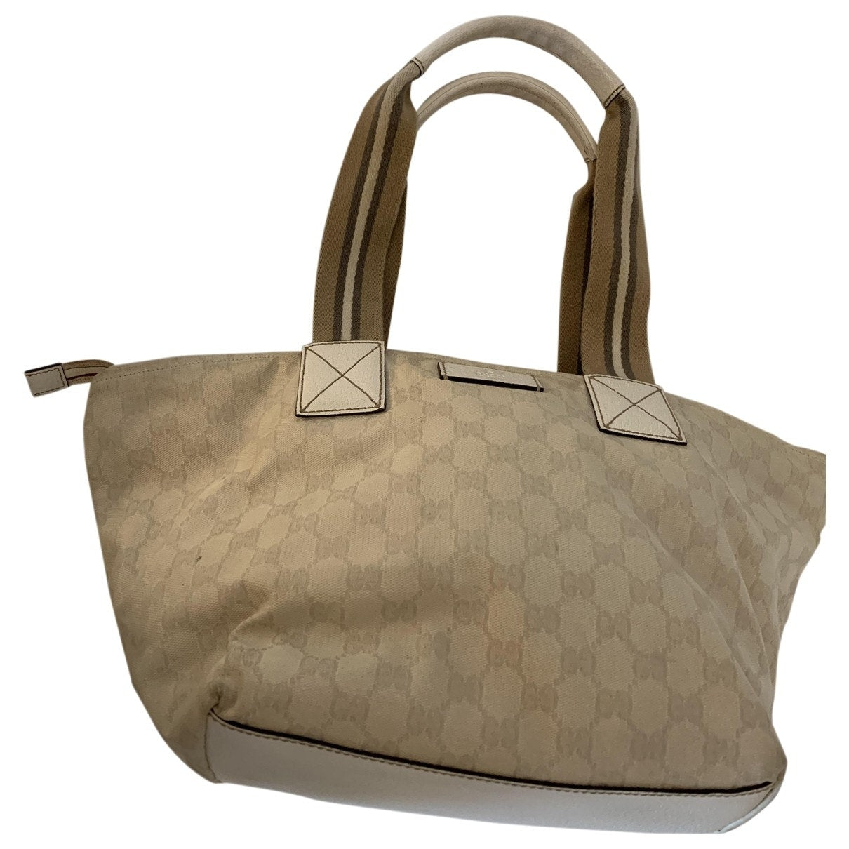 Gucci white cloth handbag