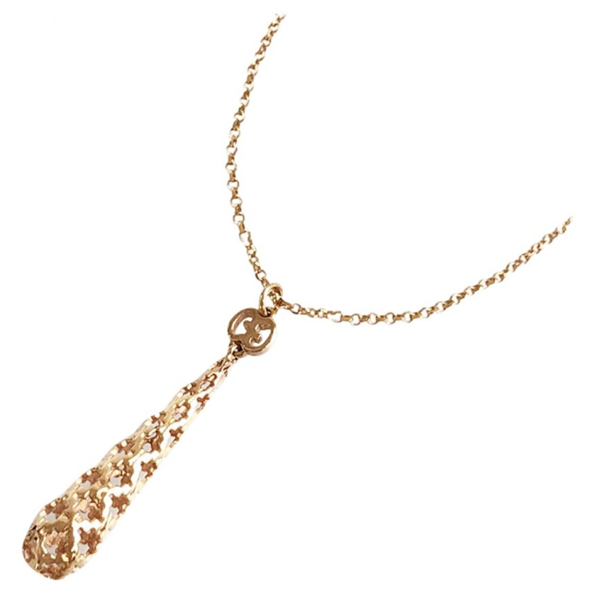 Gucci gold pink gold necklaces