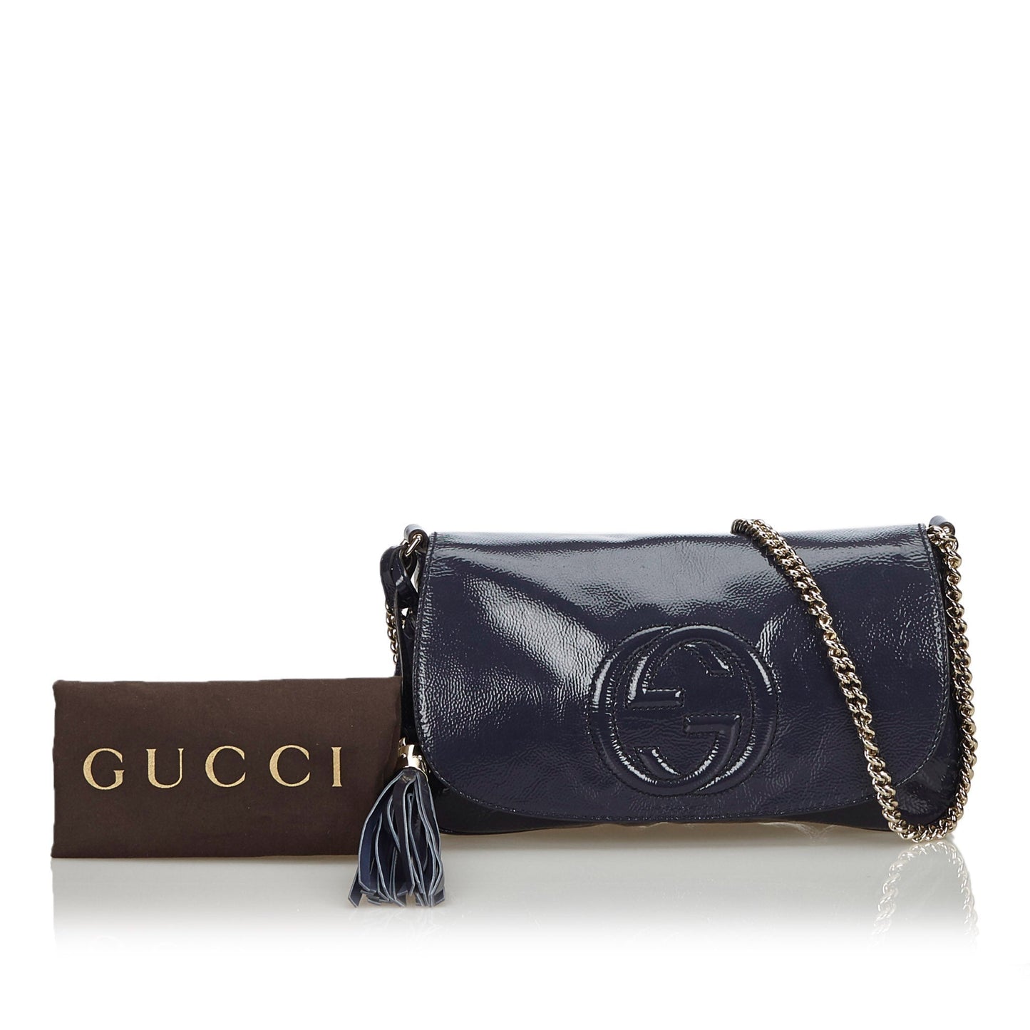Gucci Soho Patent Crossbody Bag Leather Mini
