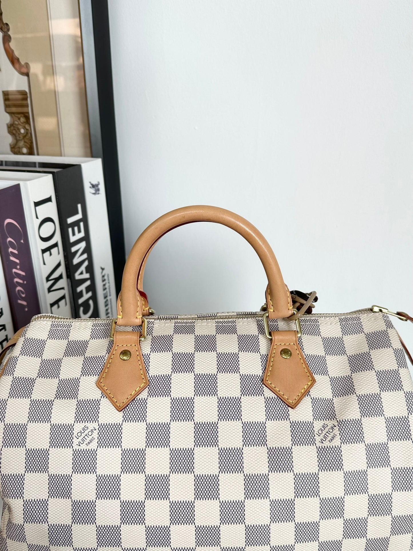 Louis Vuitton Speedy 30 Damier Women Handbags #9A